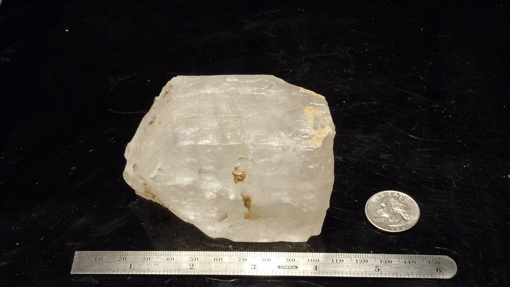 Large clear Book Cliff Calcite crystal, 365 gram