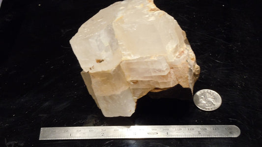 Large Book Cliff Calcite crystal cluster. 595 gram